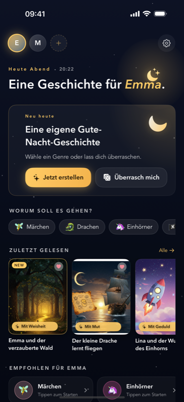 Good Night Home-Screen